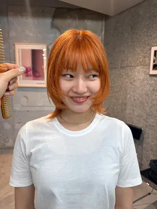 ミディアム カラー パーマ ヘアアレンジ メンズ casey mayuのヘアスタイル