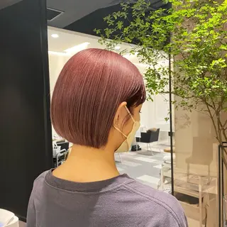 ショート カラー 巻ける縮毛矯正/艶 カラーchika🩵のヘアスタイル
