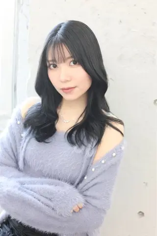 ロング レイヤーカット 縮毛矯正◽️河野泰貴のヘアスタイル