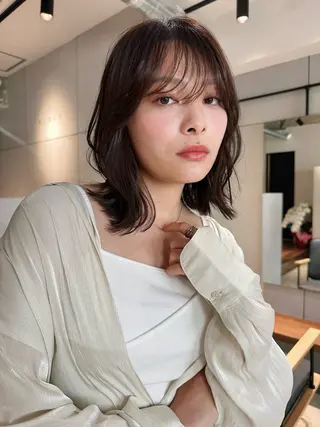 ショート カラー パーマ 🫧小顔×似合わせ× 透明感カラー🫧のヘアスタイル