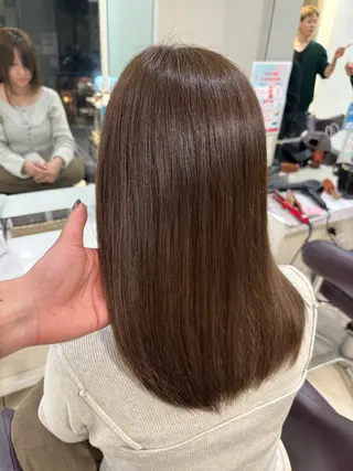 セミロング 髪質改善透明感カラー ayukaのヘアスタイル