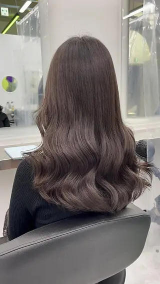 カラー ミディアム 大人っぽ上品🤍韓国 レイヤー🤍ふうがのヘアスタイル