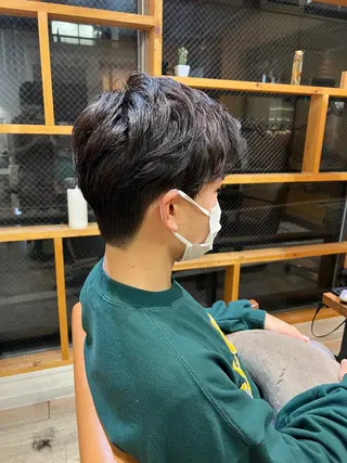 ショート パーマ メンズ アトリエNew York三ノ輪店所属・miku 三ノ輪のヘアスタイル