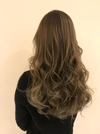 ロング カラー シールエクステ⭐️ オオミタクヤのヘアスタイル