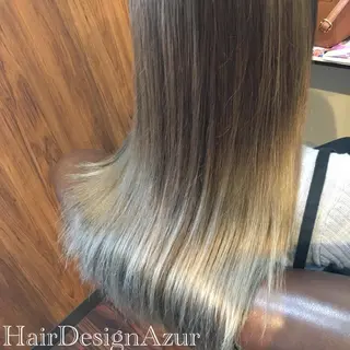 ロング カラー HairDesign Azurのヘアスタイル