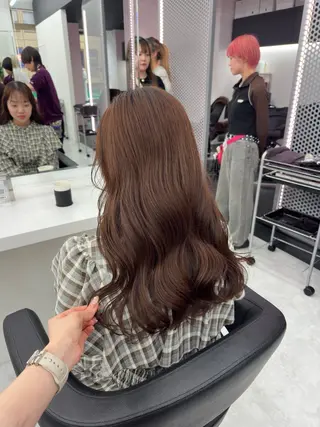 ロング カラー パーマ ヘアアレンジ メンズ キッズ ♥️韓国ヘア レイヤー♥️ゆりのヘアスタイル