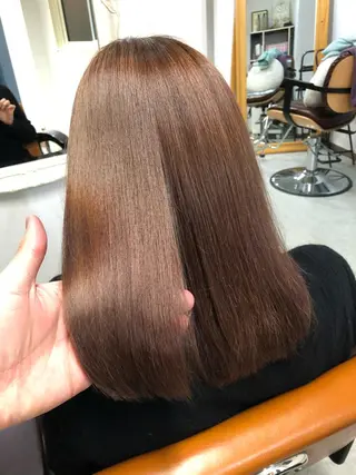 セミロング カラー パーマ salowin神戸三宮suite所属・工藤 貫多のヘアスタイル