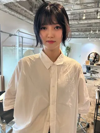 ショート カラー ヘアアレンジ 🎀suzuna 透明感colorのヘアスタイル