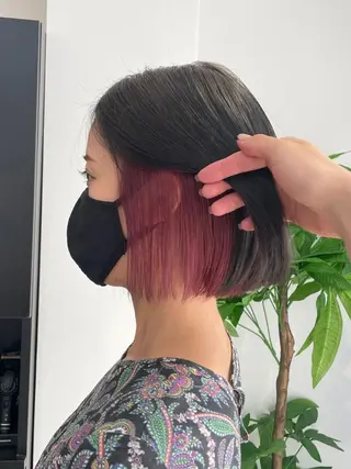 ショート 艶髪カラー✨ misaki .のヘアスタイル