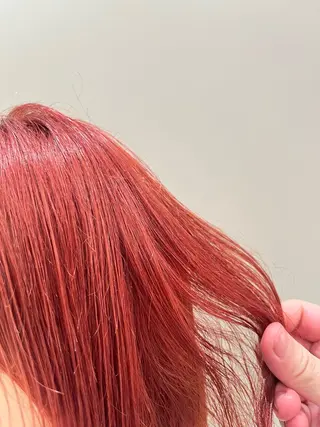 ミディアム カラー 💗暖色/ブリーチ/ レイヤー/横浜/メイのヘアスタイル