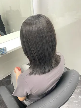 ミディアム カラー Blue所属・韓国ヘア🇰🇷 りさのヘアスタイル