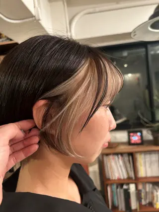 ショート S.HAIR SALON所属・オリーブカラー/ レイヤー/表参道のヘアスタイル