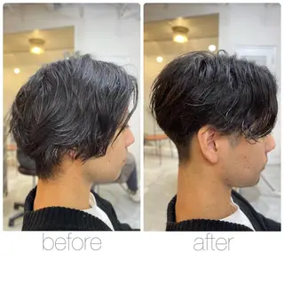 ショート メンズ 尾野 雅斗のヘアスタイル