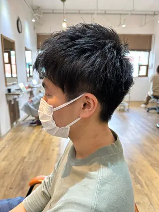 ショート バルビエーレ所属・文田 優平のヘアスタイル