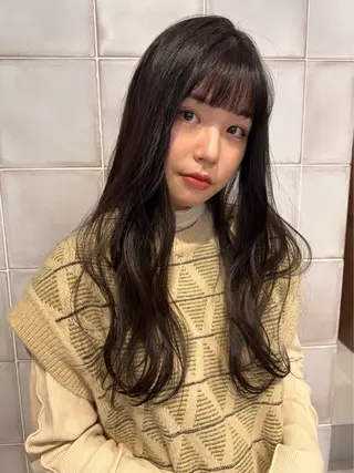 ロング パーマ 🌈透明感カラー🌈 えのもとすみれのヘアスタイル