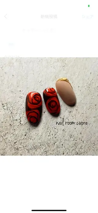 ネイル nail room  cuore所属・松尾 典子のネイルデザイン