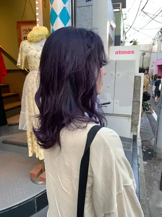 ミディアム カラー ピンクベージュ/新潟 万代/高橋桃葉🍑のヘアスタイル