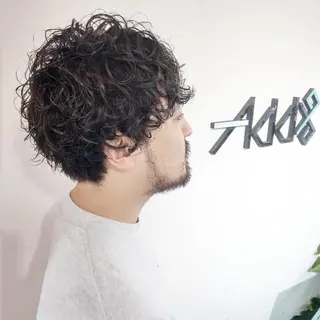 ミディアム カラー パーマ ヘアアレンジ メンズ Add9 柳田健登のヘアスタイル