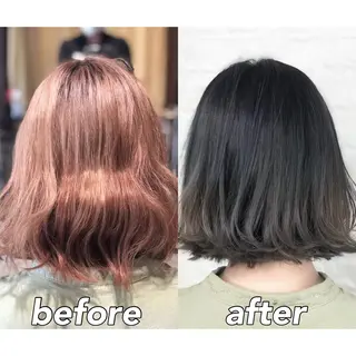 ショート カラー KIZU 髪質改善 オカルト怪談のヘアスタイル