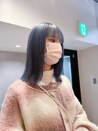 ミディアム 🌈モテ色 村上のぶきのヘアスタイル