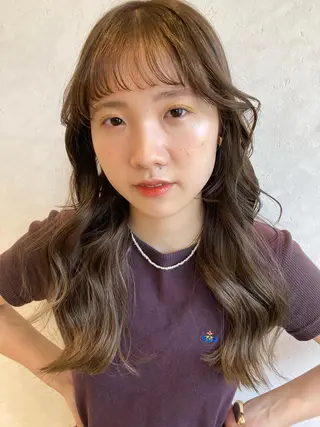 ロング カラー nono/パーマ /顔まわりカット🐈のヘアスタイル