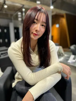 ロング カラー ヘアアレンジ 【大阪で1番優しい 美容師】りょんのヘアスタイル