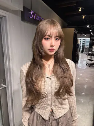 ロング MEI🎀垢抜けカラ ー🎀韓国styleのヘアスタイル
