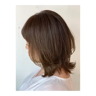 ミディアム カラー ヘアアレンジ ◎モチマル チアキ◎のヘアスタイル
