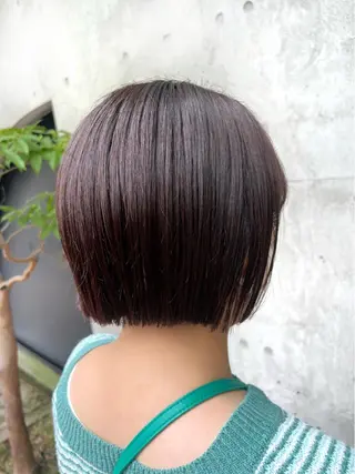 ショート カラー 🎧パーソナルケア/ 透明感カラー/ミユのヘアスタイル