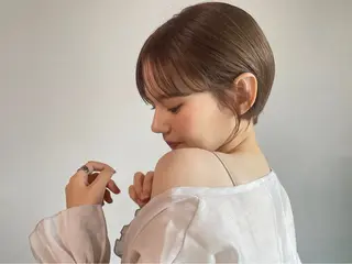 ショート カラー ヘアアレンジ レイヤー/ハイトーン カラー/SHISEIのヘアスタイル