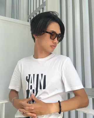 ショート カラー メンズ agee garden所属・くろき みらいのヘアスタイル