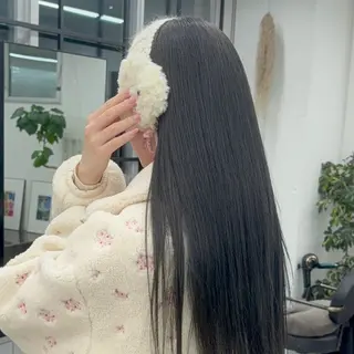 ロング カラー ❣️星野のあ❣️ 優しいダブルブリーチのヘアスタイル