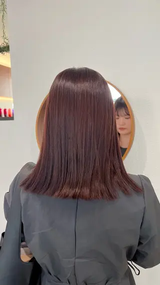 ミディアム カラー Garland 表参道所属・ミディアムレイヤー/ 艶カラー🎀 emiのヘアスタイル