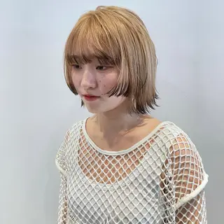 ミディアム カラー Je suis heureuse Miel所属・🐩艶カラー/ chisato🌙のヘアスタイル