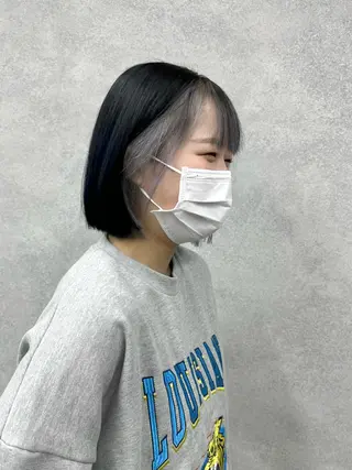 ミディアム カラー パーマ ヘアアレンジ メンズ キッズ ネイル マツエク・マツパ アイブロウ 韓国ボブ/髪質改善 ニュアンス特化RYOのヘアスタイル