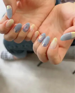 ネイル 北浦和 自爪育成ケアのネイルデザイン