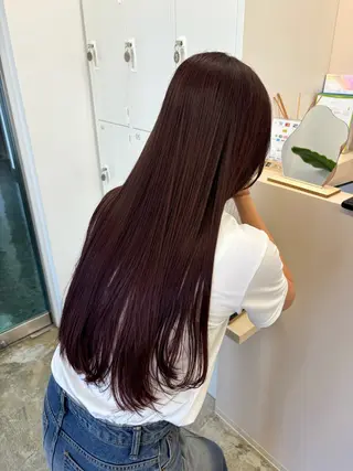 ロング カラー 🔵暗髪　特化🔵 梅田・増田のヘアスタイル