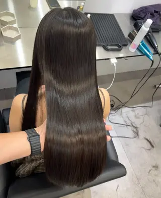 ロング 髪質改善/縮毛矯正 梅田茶屋町/西尾祐作のヘアスタイル