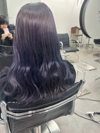 セミロング カラー 西川 凜のヘアスタイル