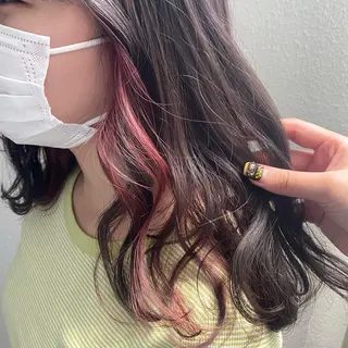 ミディアム カラー ウルフ🐺/ボブ ハイトーン🌈/増田のヘアスタイル