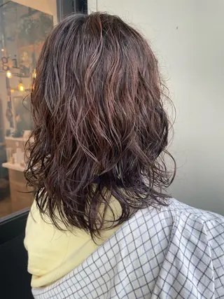セミロング パーマ Toiro 横浜所属・🎀レイヤー/パーマ カラー/ai🎀のヘアスタイル