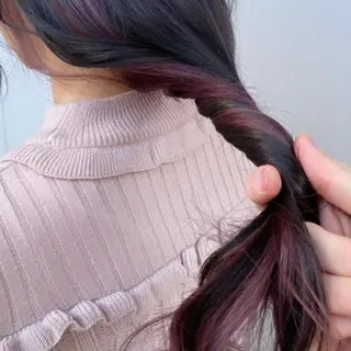 ロング カラー ヘアアレンジ かわい ゆうな 髪質改善/縮毛矯正のヘアスタイル