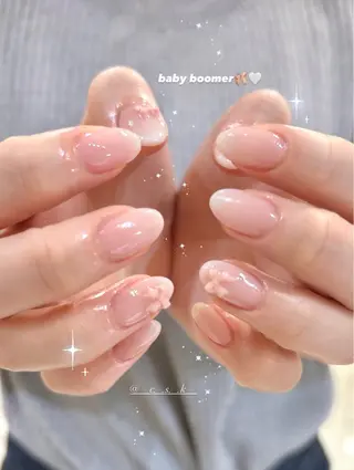 ネイル 🎀チーク/ちゅるん 🫧chisa🎀のネイルデザイン