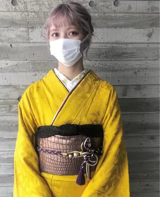 ミディアム カラー ヘアアレンジ nakahara madokaのヘアスタイル