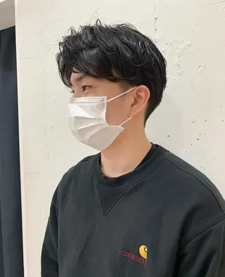 ショート カラー パーマ ヘアアレンジ メンズ 原宿パーマ kazuのヘアスタイル