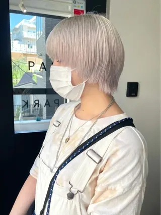 ショート カラー ヘアアレンジ GRAND OMOTESANDOのヘアスタイル