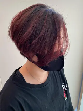 ショート カラー ✴︎ヒラガカナ✴︎ ECLAT HAIRのヘアスタイル