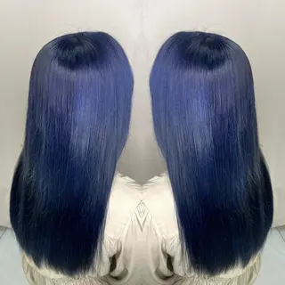 ミディアム カラー 縮毛/レイヤー 韓国/橋口のヘアスタイル