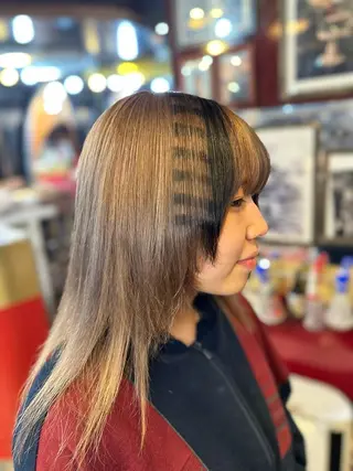 カラー カット/ピンク/ ラベンダー/長谷恵花のヘアスタイル