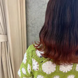 ミディアム カラー SALOWIN川崎WEST店所属・🌷川崎/アレンジ/ 暖色ボブ/コトネ🌷のヘアスタイル